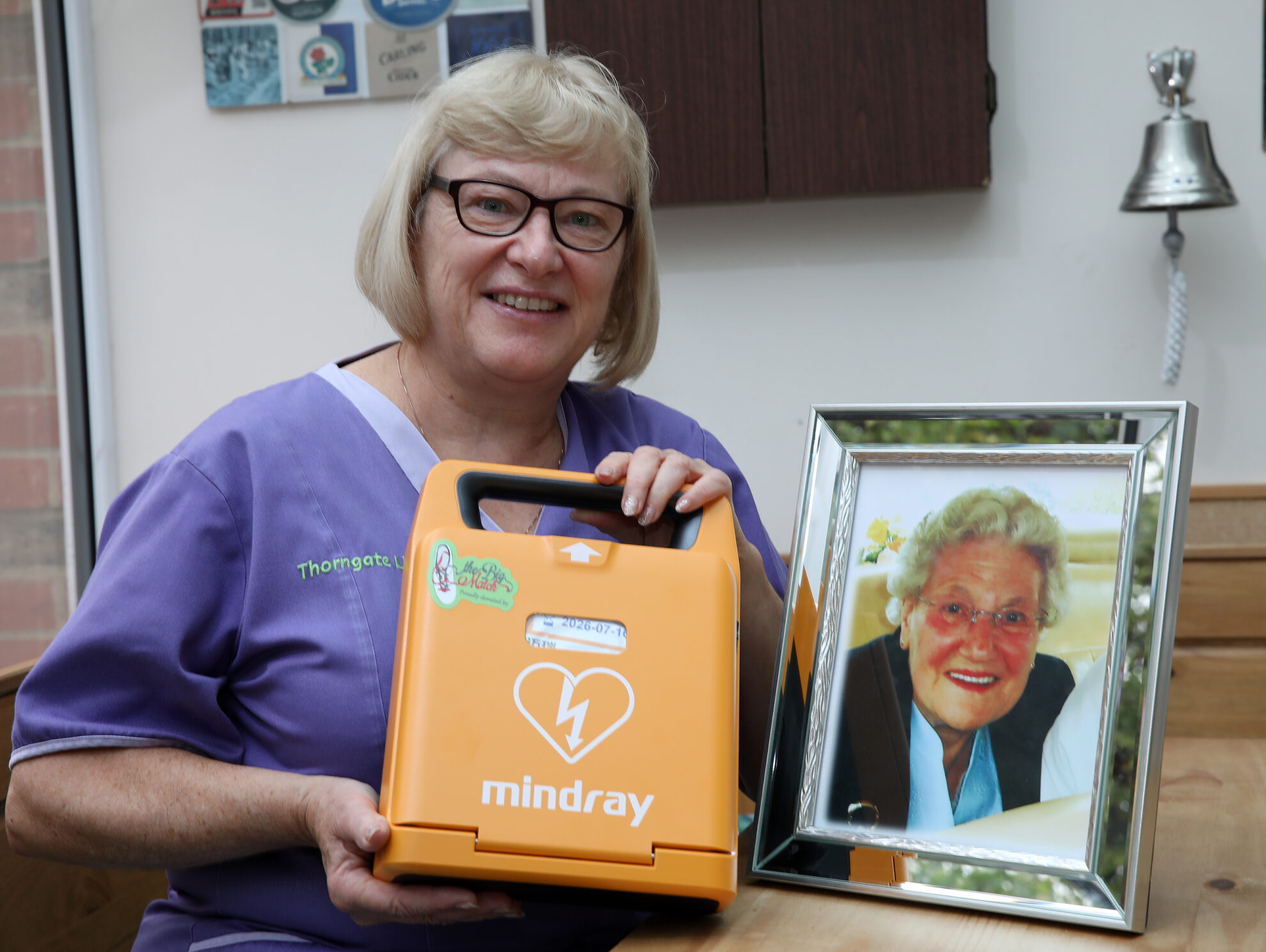 Sarah Honours Mums Memory With Defibrillator Donation Thorngate Churcher Trust 